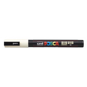 Akrylový popisovač "Posca PC-3M", slonová kost, 0,9-1,3 mm, UNI