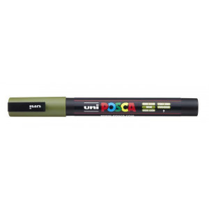 Akrylový popisovač "Posca PC-3M", khaki, 0,9-1,3 mm, UNI