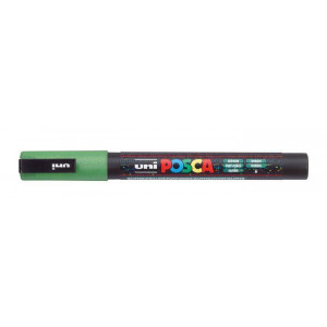 Akrylový popisovač "Posca PC-3M", jasně zelená, 0,9-1,3 mm, UNI 2UPC3MLZ