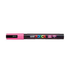 Akrylový popisovač "Posca PC-3M", růžová, 0,9-1,3 mm, UNI