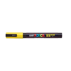 Akrylový popisovač "Posca PC-3M", žlutá, 0,9-1,3 mm, UNI