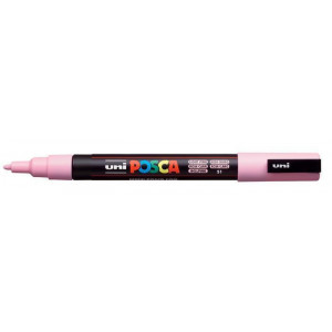 Akrylový popisovač "Posca PC-3M", světle růžová, 0,9-1,3 mm, UNI