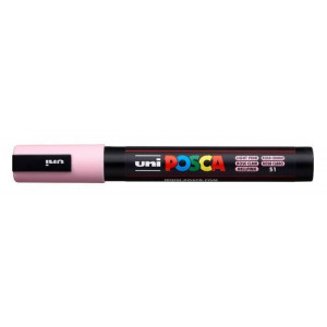 Akrylový popisovač "Posca PC-5M", světle růžová, 1,8-2,5 mm, UNI 2UPC5MVR