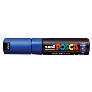 Akrylový popisovač "Posca PC-7M", modrá, 4,5-5,5 mm, UNI 2UPC7MK