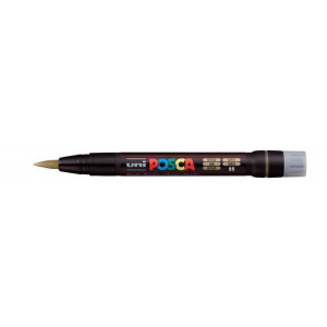 Akrylový štětcový popisovač "Posca PCF-350", zlatá, UNI 300400000