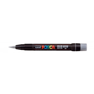Akrylový štětcový popisovač "Posca PCF-350", stříbrná, UNI 300418000