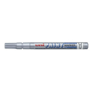 Lakový popisovač "PX-21", stříbrná, 0,8-1,2mm, UNI