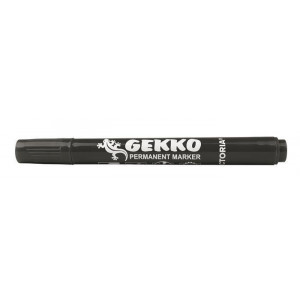 Permanentní popisovač "Gekko", černá, 1-3mm, kuželový hrot, VICTORIA