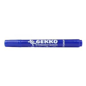 Permanentní popisovač "Gekko", modrá, 1-3mm, kuželový hrot, VICTORIA