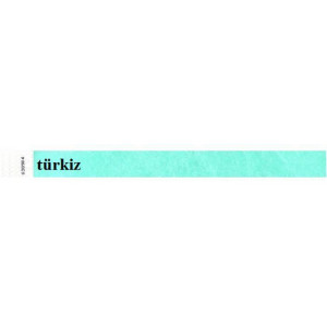 Identifikační náramky, 3/4", tyrkysová, tyvek