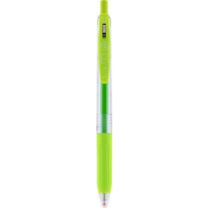 Gelové pero "Sarasa Clip", světle zelená, 0,33 mm, stiskací mechanismus, ZEBRA 14298