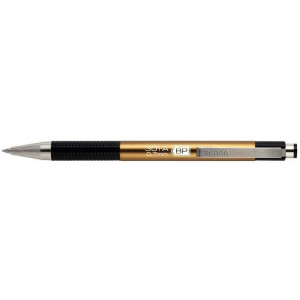26348 Kuličkové pero "F301", modrá, 0,24 mm, stiskací mechanismus, šampaň tělo, ZEBRA