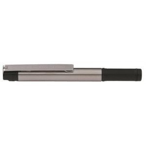 28012 Kuličkové pero "F 301 Compact", modrá, 0,24 mm, černé tělo z nerezové oceli, ZEBRA