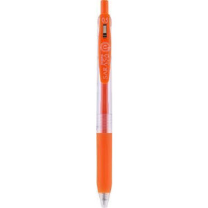 Gelové pero "Sarasa Clip", červeno-oranžová, 0,33 mm, stiskací mechanismus, ZEBRA 35133
