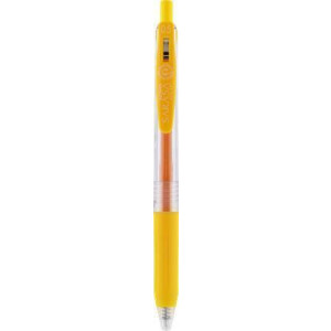 Gelové pero "Sarasa Clip", žlutá, 0,33 mm, stiskací mechanismus, ZEBRA 35135