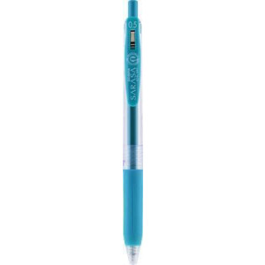 Gelové pero "Sarasa Clip", tyrkysová, 0,33 mm, stiskací mechanismus, ZEBRA 45132