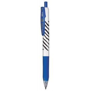 Gelové pero "Sarasa Clip", modrá-pruh 0,33 mm, stiskací mechanismus, ZEBRA 48292