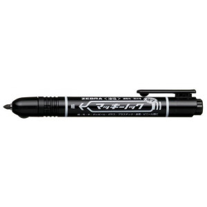 Permanentní popisovač "Mckie Retractable", černá, 1,3 mm, stiskací, ZEBRA 51061