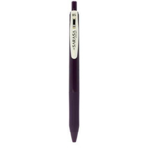 Gelové pero "Sarasa Clip Vintage", tmavě fialová, 0,33 mm, stiskací mechanismus, ZEBRA 69310