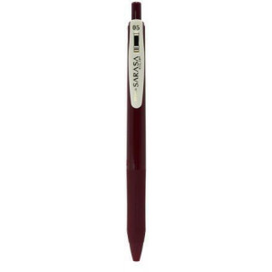 Gelové pero "Sarasa Clip Vintage", tmavě červená, 0,33 mm, stiskací mechanismus, ZEBRA 69313