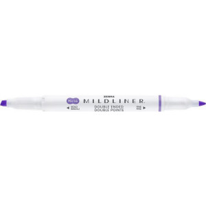 Zvýrazňovač "Mildliner Cool & Refined", purpurová, oboustranný, 1,0/3,5 mm, ZEBRA