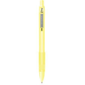 Kuličkové pero "Z-Grip Pastel", žlutá, 0,27 mm, stiskací mechanismus, ZEBRA 91805