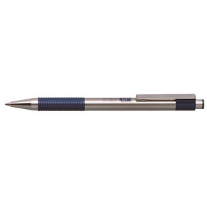 EF301BL Kuličkové pero "F 301", modrá, 0,24 mm, modré tělo z nerezové oceli, ZEBRA