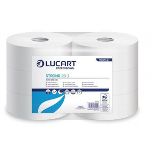 Toaletní papír "Strong", bílý, jumbo, průměr 26 cm, 2 vrstvý, LUCART