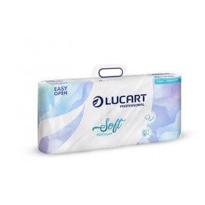 Toaletní papír "Soft", bílá, dvouvrstvý, malé role, 10 rolí, LUCART