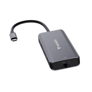 Rozbočovač USB-C, 6portový, HDMI, 3x USB-A 3.2 Gen 1, USB-C PD, RJ45, VERBATIM 32157