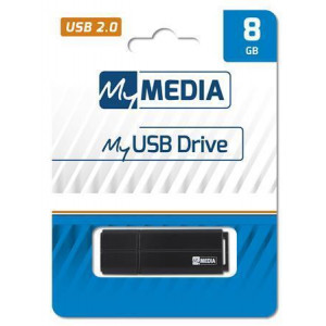 USB flash disk, 8 GB, USB 2.0, MYMEDIA
