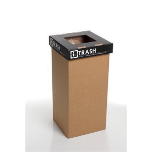 Koš na tříděný odpad "Mini", recyklovaný, anglický popis, černá, 20 l, RECOBIN