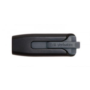 USB flash disk "V3", černá-šedá, 128GB, USB 3.0, 80/25 MB/sec, VERBATIM
