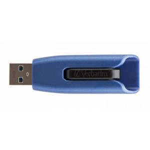 USB flash disk "V3 MAX", modrá-černá, 32GB, USB 3.0, 175/80MB/sec, VERBATIM