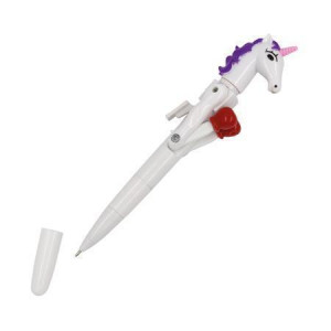 Kuličkové pero Unicorn "Lucky Punch", modrá, 1 mm, s LED světlem, WEDO 2522299