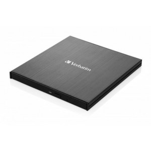 CD/DVD vypalovačka, USB 3.2 - USB-C, slim, kovové pouzdro, VERBATIM 43886