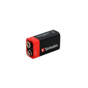 Baterie, 9V, 1 ks, VERBATIM "Premium"