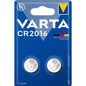 Knoflíková baterie CR2016, 2ks, VARTA