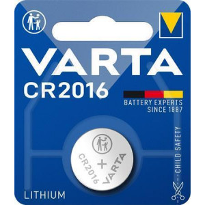 Baterie knoflíková, CR2016, 1 ks v balení, VARTA