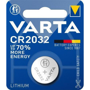 Baterie knoflíková, CR2032, 1 ks v balení, VARTA
