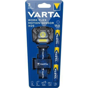 Čelová svítilna "Work Flex H20", LED, 3 AAA, VARTA 18648101421