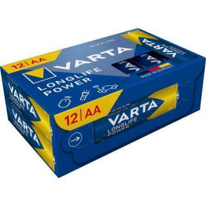 Baterie "Longlife Power", AA, 12 ks, bez plastu, VARTA 4906121132