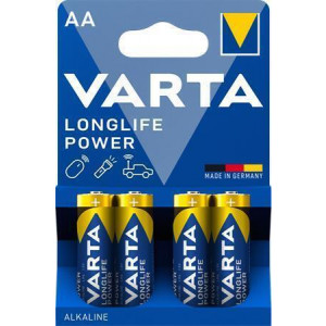Baterie "Longlife Power", AA (tužková), 4 ks, VARTA