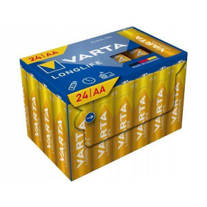 Baterie "Longlife", AA, 24 ks, bez plastu, VARTA 4106301134