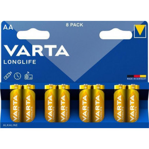 Baterie "Longlife", AA, 8 ks, VARTA