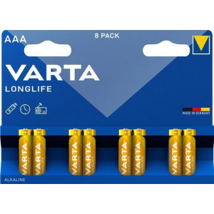 Baterie "Longlife", AAA, 8 ks, VARTA