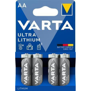 Baterie "Ultra Lithium", AA, 4 ks, VARTA