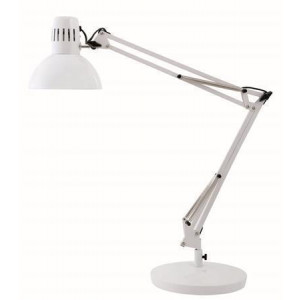 Stolní lampa "Architect", bílá, 11W, ALBA