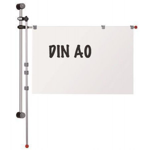 Držák prezentačních litů, nástěnný, otočný, MAUL 62530