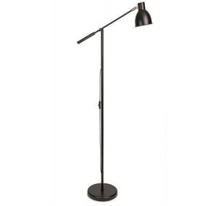 Stojací lampa "Finja", černá, kancelářská, MAUL